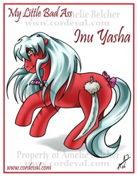 Size: 600x776 | Tagged: safe, artist:amelie-ami-chan, imported from derpibooru, inuyasha, inuyasha (character), ponified