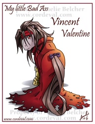 Size: 600x776 | Tagged: safe, artist:amelie-ami-chan, imported from derpibooru, final fantasy, ponified, vincent valentine