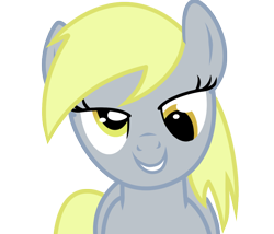 Size: 900x770 | Tagged: dead source, safe, artist:eruvon, imported from derpibooru, derpy hooves, pegasus, pony, bedroom eyes, female, love face, mare, show accurate, simple background, transparent background, vector