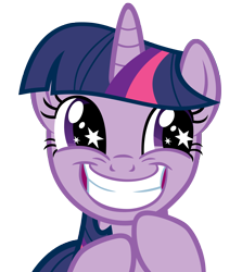 Size: 3575x4000 | Tagged: safe, artist:atomicgreymon, imported from derpibooru, twilight sparkle, pony, unicorn, lesson zero, female, grin, mare, rapeface, reaction image, rubbing hooves, simple background, smiling, solo, squee, starry eyes, transparent background, unicorn twilight, vector, wingding eyes
