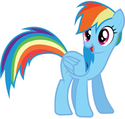 Size: 1287x1224 | Tagged: safe, artist:tim01, imported from derpibooru, rainbow dash, pegasus, pony, female, hooves, mare, open mouth, simple background, solo, vector, white background, wings