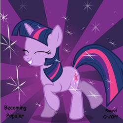 Size: 400x398 | Tagged: safe, artist:drud14, imported from derpibooru, twilight sparkle, animated, dancing, female, flash, show accurate