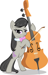 Size: 1170x1825 | Tagged: safe, artist:kna, imported from derpibooru, octavia melody, earth pony, pony, bipedal, cello, female, looking at you, mare, musical instrument, simple background, solo, transparent background, vector