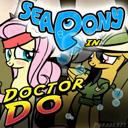 Size: 2000x2000 | Tagged: dead source, safe, artist:slitherpon, imported from derpibooru, daring do, fluttershy, sea pony, high res