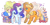 Size: 1320x671 | Tagged: safe, artist:kenny, artist:piraco, imported from derpibooru, applejack, rarity, earth pony, pony, unicorn, female, jewelry, lesbian, pixiv, rarijack, shipping, treasure