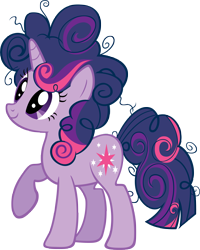 Size: 3691x4604 | Tagged: safe, artist:moongazeponies, imported from derpibooru, twilight sparkle, pony, unicorn, alternate hairstyle, female, mare, raised hoof, smiling, solo, unicorn twilight