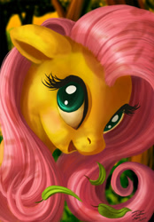 Size: 600x862 | Tagged: safe, artist:tsitra360, imported from derpibooru, fluttershy, pegasus, pony, cute, female, floppy ears, looking at you, mare, open mouth, shyabetes, solo