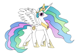 Size: 7016x4961 | Tagged: safe, artist:joeywaggoner, imported from derpibooru, princess celestia, alicorn, pony, absurd resolution, female, mare, simple background, solo, transparent background