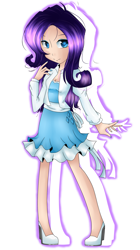 Size: 1305x2336 | Tagged: safe, artist:msmercurylamp, imported from derpibooru, rarity, human, humanized, solo