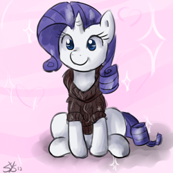 Size: 900x900 | Tagged: safe, artist:speccysy, imported from derpibooru, rarity, pony, clothes, female, solo, sweater