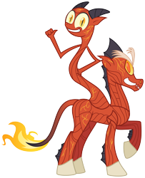 Size: 4052x5000 | Tagged: safe, artist:zutheskunk, imported from derpibooru, oc, oc only, absurd resolution, fire, monster, mythology, nuckelavee, simple background, transparent background, vector