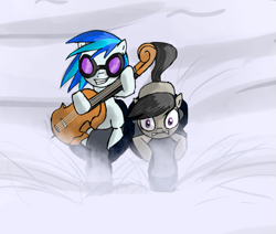 Size: 717x608 | Tagged: safe, artist:qaxis, imported from derpibooru, dj pon-3, octavia melody, vinyl scratch