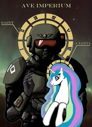 Size: 747x1024 | Tagged: safe, edit, imported from derpibooru, princess celestia, human, crossover, warhammer (game), warhammer 40k