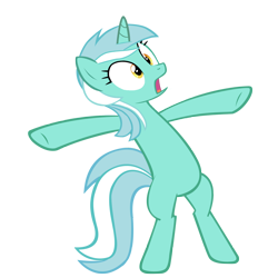 Size: 1600x1600 | Tagged: safe, artist:tritebristle, imported from derpibooru, lyra heartstrings, pony, unicorn, bipedal, open mouth, simple background, solo, standing, transparent background, vector