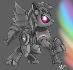 Size: 2139x2074 | Tagged: safe, artist:synad, imported from derpibooru, rainbow dash, robot, high res