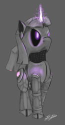 Size: 666x1280 | Tagged: safe, artist:synad, imported from derpibooru, twilight sparkle, robot