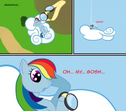 Size: 1280x1131 | Tagged: safe, artist:taharon, imported from derpibooru, rainbow dash, comic:the wonderbolts, comic, goggles