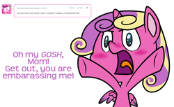 Size: 1224x750 | Tagged: safe, artist:srsishere, imported from derpibooru, princess cadance, princess skyla, alicorn, pony, spoiler:s03, derp, female, mare, open mouth, solo focus, tumblr