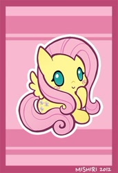 Size: 300x439 | Tagged: safe, artist:mishiri, imported from derpibooru, fluttershy, chibi, cute