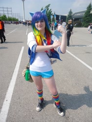 Size: 3240x4320 | Tagged: safe, imported from derpibooru, rainbow dash, human, converse, cosplay, irl, irl human, photo