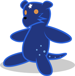 Size: 2313x2328 | Tagged: safe, artist:emkay-mlp, imported from derpibooru, ursa minor, high res, object, simple background, teddy bear, transparent background, ursa plush, vector