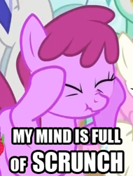 Size: 260x343 | Tagged: safe, edit, edited screencap, imported from derpibooru, screencap, berry punch, berryshine, berry scrunch, image macro, my mind is full of fuck, scrunchy face