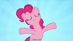 Size: 1344x756 | Tagged: safe, imported from derpibooru, screencap, pinkie pie, a friend in deed, youtube caption