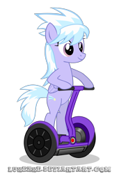 Size: 5000x7300 | Tagged: safe, artist:psalmie, imported from derpibooru, cloudchaser, pony, absurd resolution, bipedal, female, segway, simple background, solo, transparent background, vector