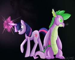 Size: 1000x800 | Tagged: safe, artist:roxdragonz, imported from derpibooru, spike, twilight sparkle