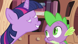 Size: 640x360 | Tagged: safe, artist:capnpea, edit, edited screencap, imported from derpibooru, screencap, spike, twilight sparkle, fimbriae, moutheyes, multimouth, multiple mouths, wat