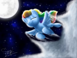 Size: 1024x768 | Tagged: safe, artist:shadeysix, imported from derpibooru, rainbow dash, pony, female, flying, solo