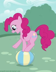 Size: 867x1111 | Tagged: safe, artist:snigelkrantz, imported from derpibooru, pinkie pie, ball