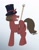 Size: 774x1000 | Tagged: safe, artist:mew, imported from derpibooru, pony, unicorn, cane, charlie and the chocolate factory, hat, johnny depp, ponified, roald dahl, solo, tim burton, top hat, willy wonka