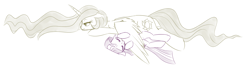 Size: 1446x414 | Tagged: safe, artist:jessy, imported from derpibooru, princess celestia, twilight sparkle, sketch, sleeping