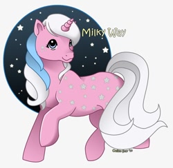 Size: 818x798 | Tagged: safe, artist:kuro-rakuen, imported from derpibooru, milky way (g1), pony, female, g1, solo