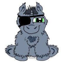 Size: 699x609 | Tagged: safe, imported from derpibooru, fluffy pony, eyepatch, fluffy pony original art