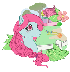 Size: 843x859 | Tagged: safe, artist:kuro-rakuen, imported from derpibooru, pony, female, g1, playtime, solo