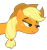 Size: 1420x1500 | Tagged: dead source, safe, artist:mahaugher, imported from derpibooru, applejack, pony, the return of harmony, applejack is best facemaker, female, simple background, smugjack, solo, transparent background, u mad, vector