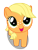 Size: 2250x3000 | Tagged: safe, artist:coldbologna, imported from derpibooru, applejack, pony, cute, daaaaaaaaaaaw, female, filly, high res, hnnng, simple background, solo, transparent background, vector