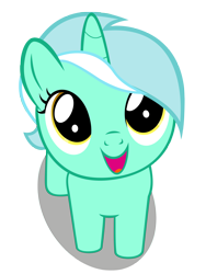 Size: 2250x3000 | Tagged: safe, artist:coldbologna, imported from derpibooru, lyra heartstrings, pony, cute, daaaaaaaaaaaw, female, filly, high res, hnnng, looking at you, looking up, looking up at you, lyrabetes, open mouth, simple background, smiling, solo, transparent background, vector, younger