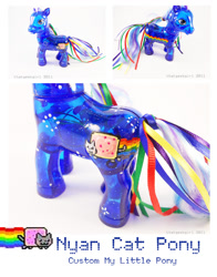 Size: 900x1150 | Tagged: safe, artist:thatg33kgirl, imported from derpibooru, custom, customized toy, irl, nyan cat, photo, toy