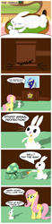 Size: 1040x4492 | Tagged: safe, artist:cradet, imported from derpibooru, angel bunny, fluttershy, tank, futurama, parody