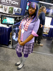 Size: 768x1024 | Tagged: safe, artist:samuraipizzakitten, imported from derpibooru, twilight sparkle, human, anime matsuri, convention, cosplay, irl, irl human, photo, solo