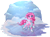 Size: 1318x988 | Tagged: safe, artist:kittehkatbar, imported from derpibooru, pinkie pie, pony, blushing, clothes, cloud, cute, diapinkes, female, ice, ice skates, ice skating, scarf, simple background, snow, solo, transparent background, winter