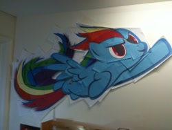 Size: 1032x774 | Tagged: safe, artist:mottsthedreamer, imported from derpibooru, rainbow dash, pony, female, mosaic, paper, photo, solo