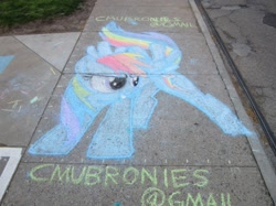 Size: 850x637 | Tagged: safe, imported from derpibooru, rainbow dash, chalk, chalk drawing, email, email address, traditional art