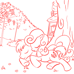 Size: 1000x1000 | Tagged: safe, artist:madmax, imported from derpibooru, daisy, flower wishes, goldengrape, sir colton vines iii, earth pony, pony, daisygrape, female, male, mare, shipping, stallion, straight