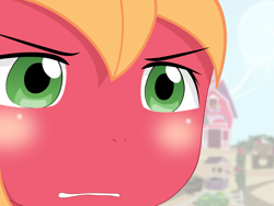 Size: 2675x2009 | Tagged: safe, artist:yuki endo, imported from derpibooru, big macintosh, anthro, ambiguous facial structure, face, gununu, high res, meme, reaction image