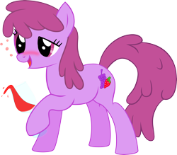 Size: 5706x5001 | Tagged: safe, artist:emedina13, imported from derpibooru, berry punch, berryshine, earth pony, pony, absurd resolution, drink, drunk, female, simple background, solo, transparent background, vector