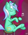 Size: 1210x1527 | Tagged: safe, artist:mostlyponyart, imported from derpibooru, lyra heartstrings, pony, eyes closed, female, lyre, music, music notes, sitting, smiling, solo, stool